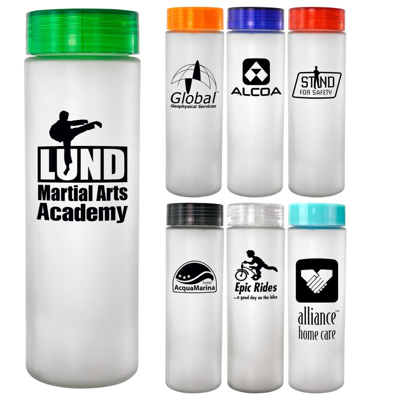 Clear View 22 oz. Frosted Glass Bottle 1 Clear View 22 oz. Frosted Glass Bottle 1