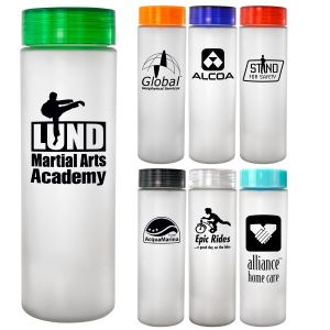 Clear View 22 oz. Frosted Glass Bottle 1 Clear View 22 oz. Frosted Glass Bottle 1