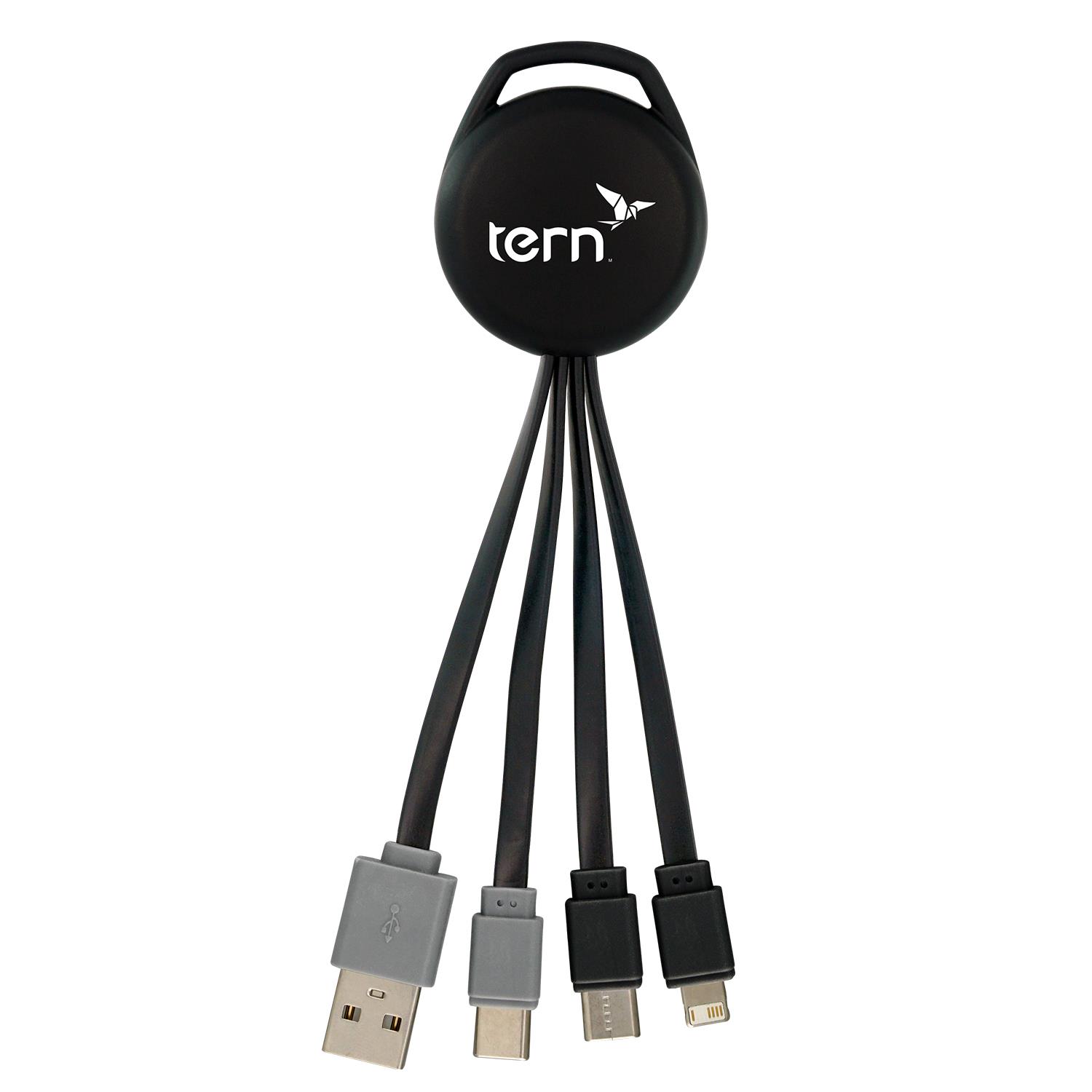 Vivid Dual Input 3-in-1 Charging Cable 1