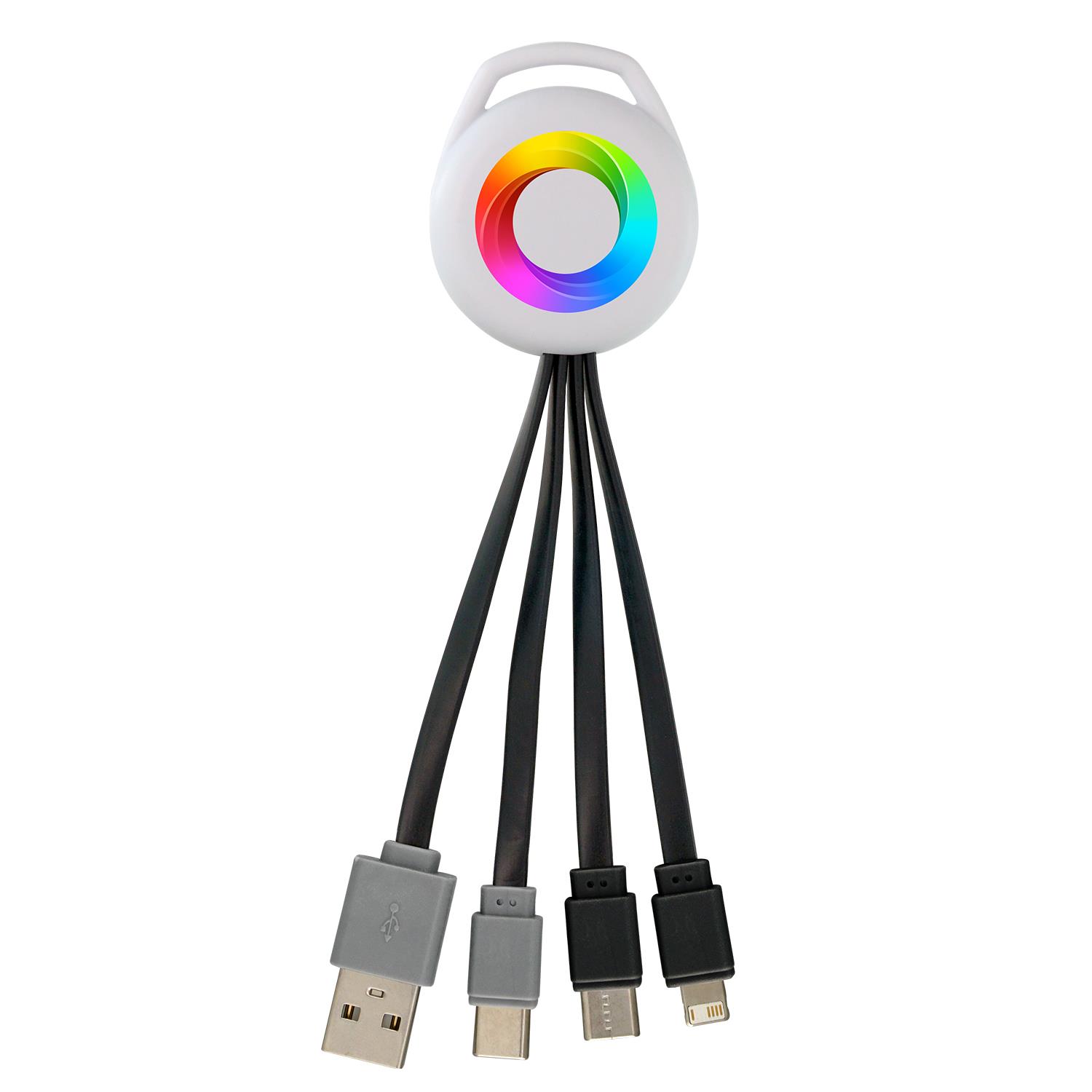 Vivid Dual Input 3-in-1 Charging Cable 1