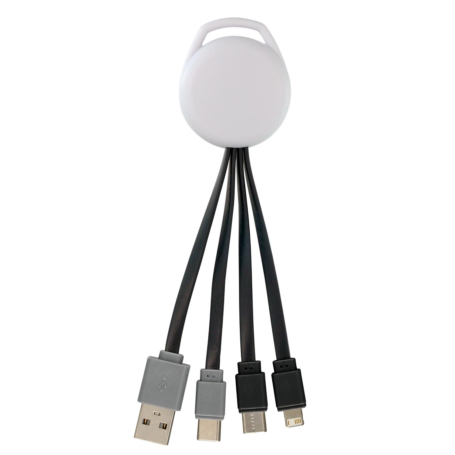 Vivid Dual Input 3-in-1 Charging Cable 1