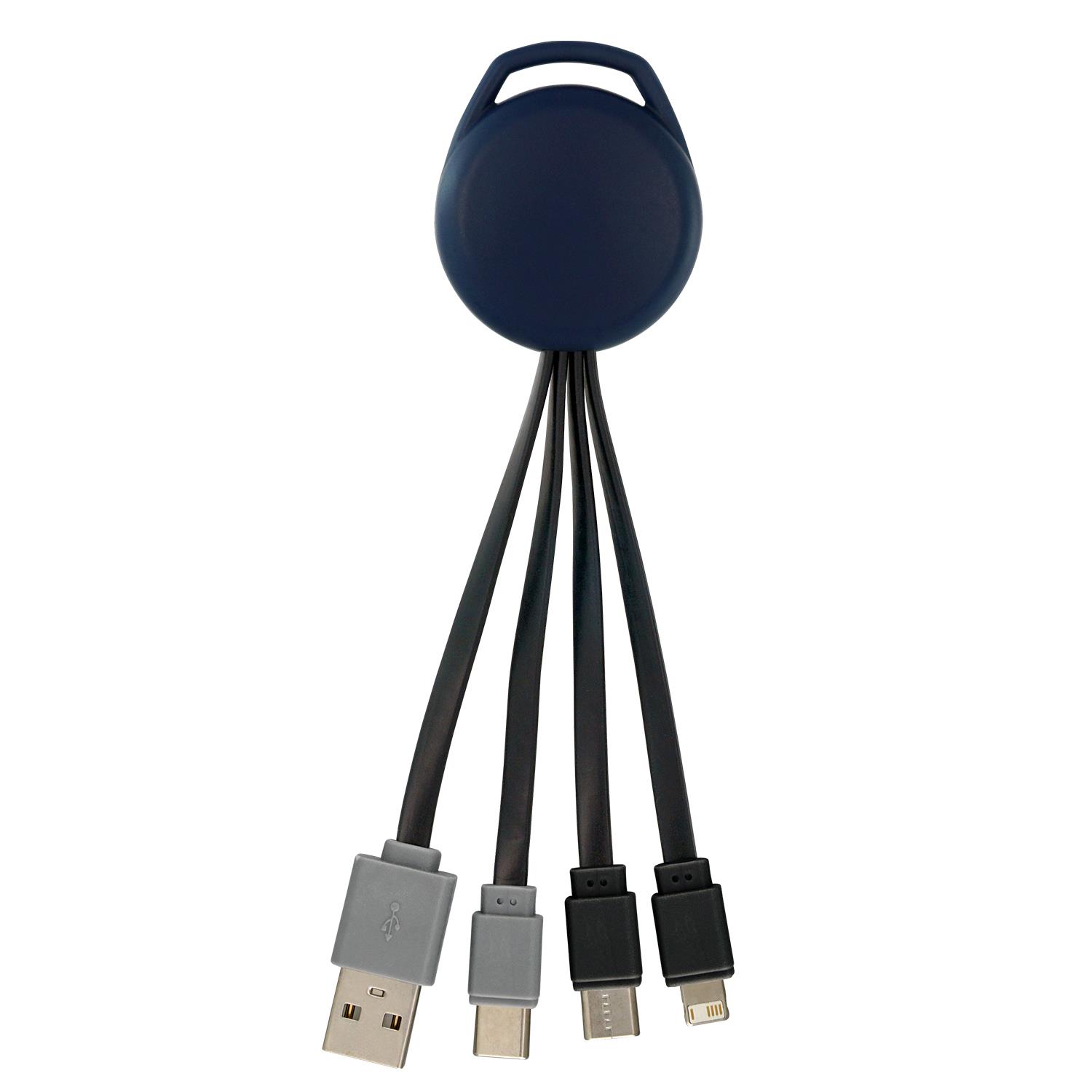 Vivid Dual Input 3-in-1 Charging Cable 1