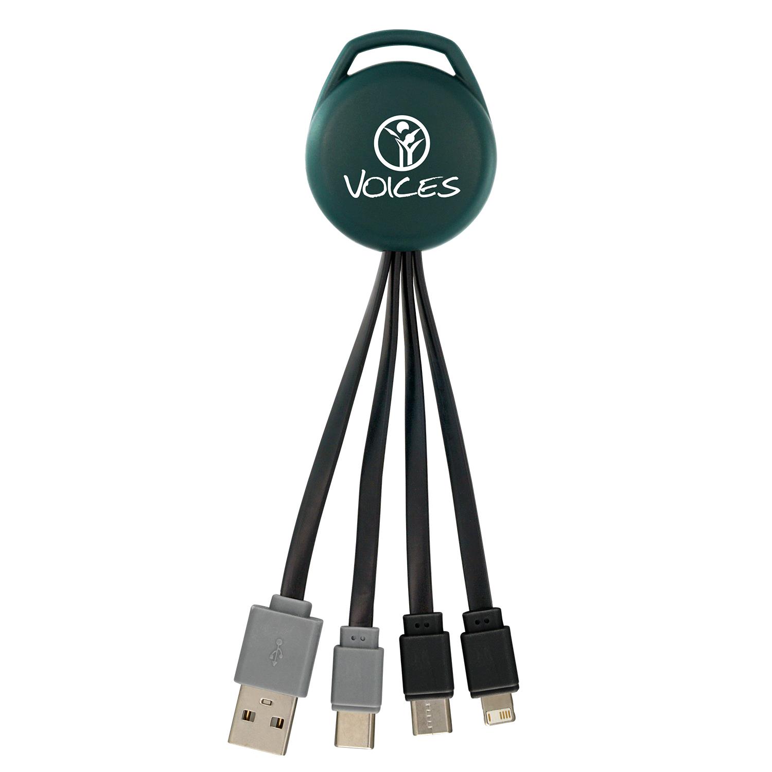 Vivid Dual Input 3-in-1 Charging Cable 1