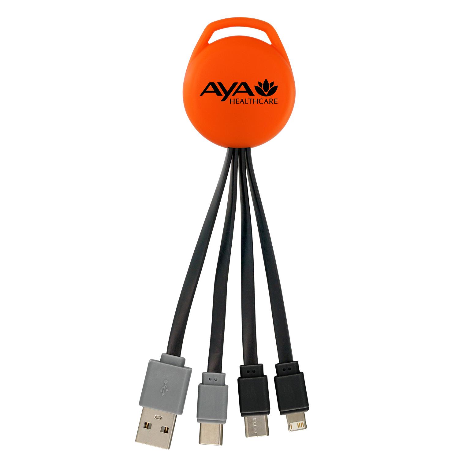 Vivid Dual Input 3-in-1 Charging Cable 1