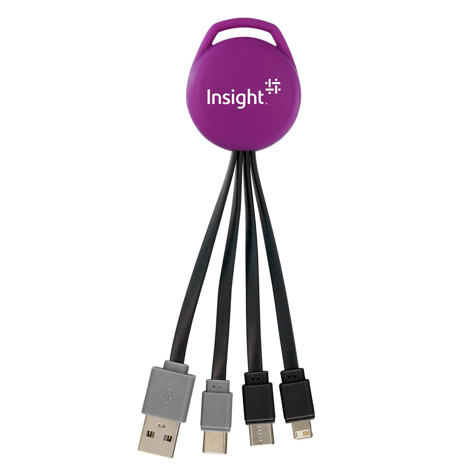 Vivid Dual Input 3-in-1 Charging Cable 1