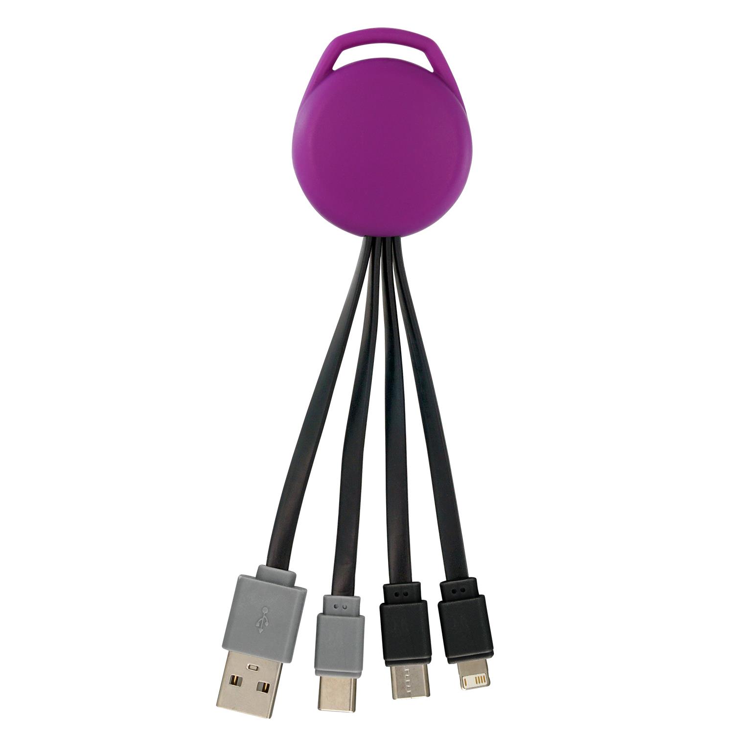 Vivid Dual Input 3-in-1 Charging Cable 1