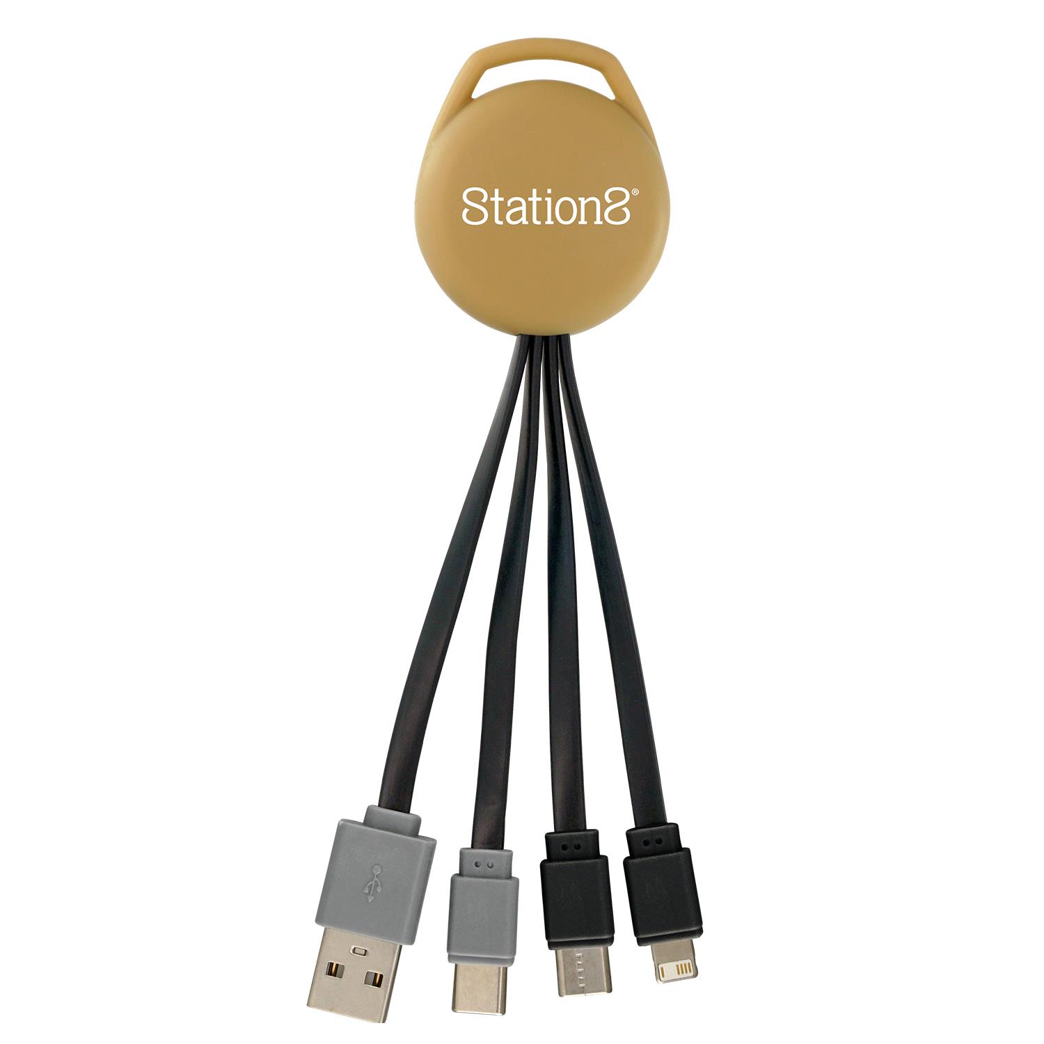 Vivid Dual Input 3-in-1 Charging Cable 1