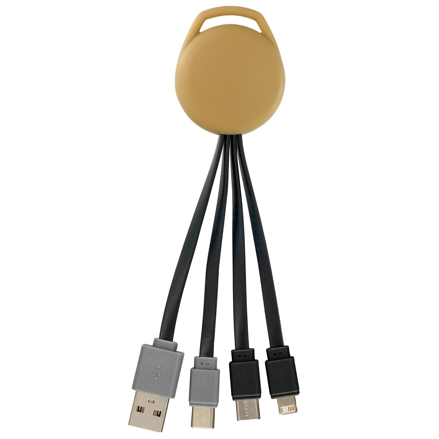 Vivid Dual Input 3-in-1 Charging Cable 1
