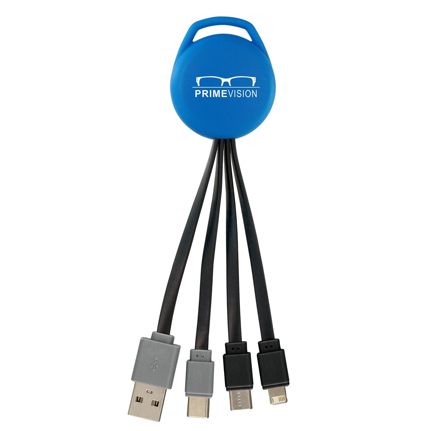 Vivid Dual Input 3-in-1 Charging Cable 1