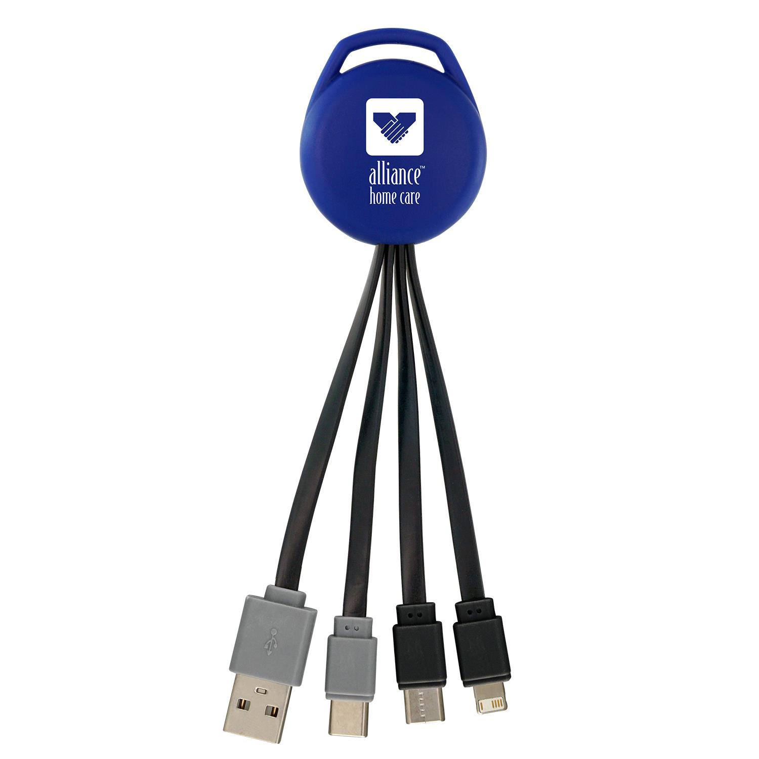 Vivid Dual Input 3-in-1 Charging Cable 1