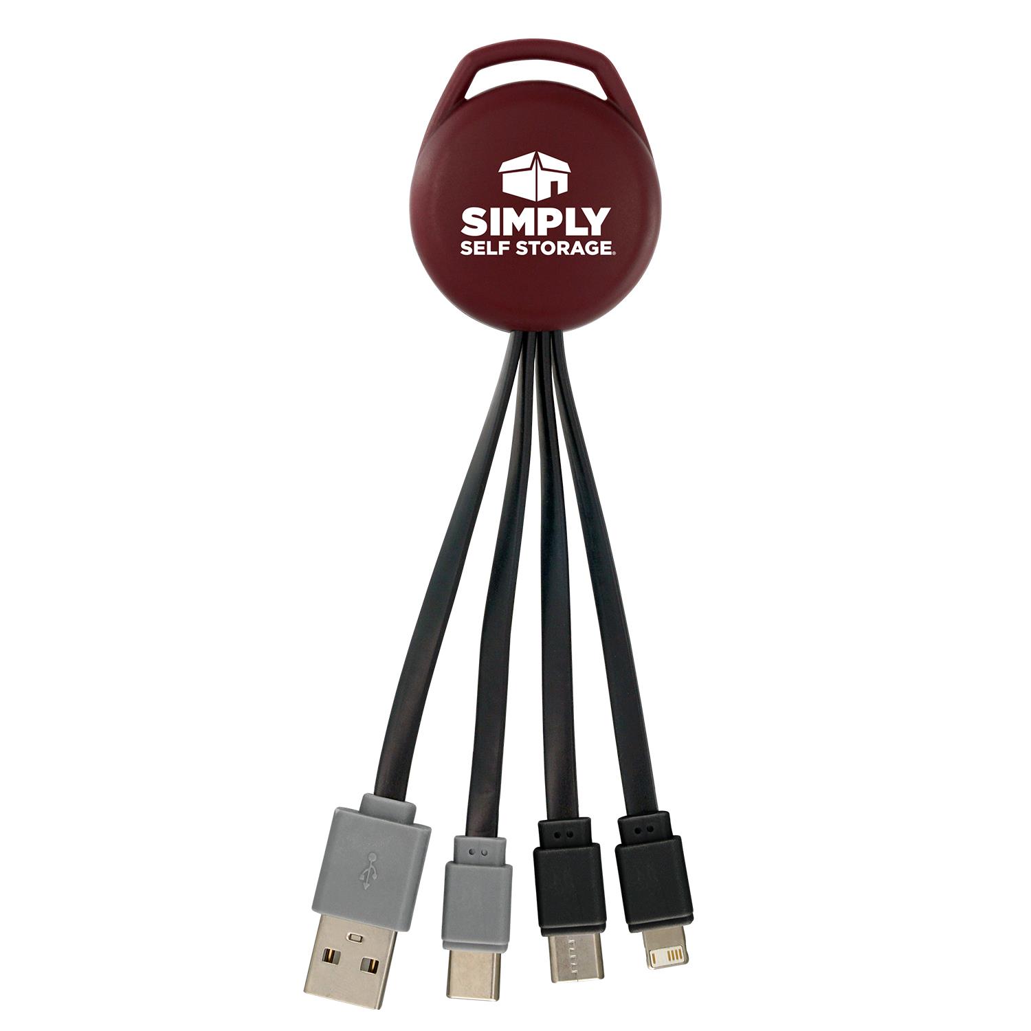 Vivid Dual Input 3-in-1 Charging Cable 1