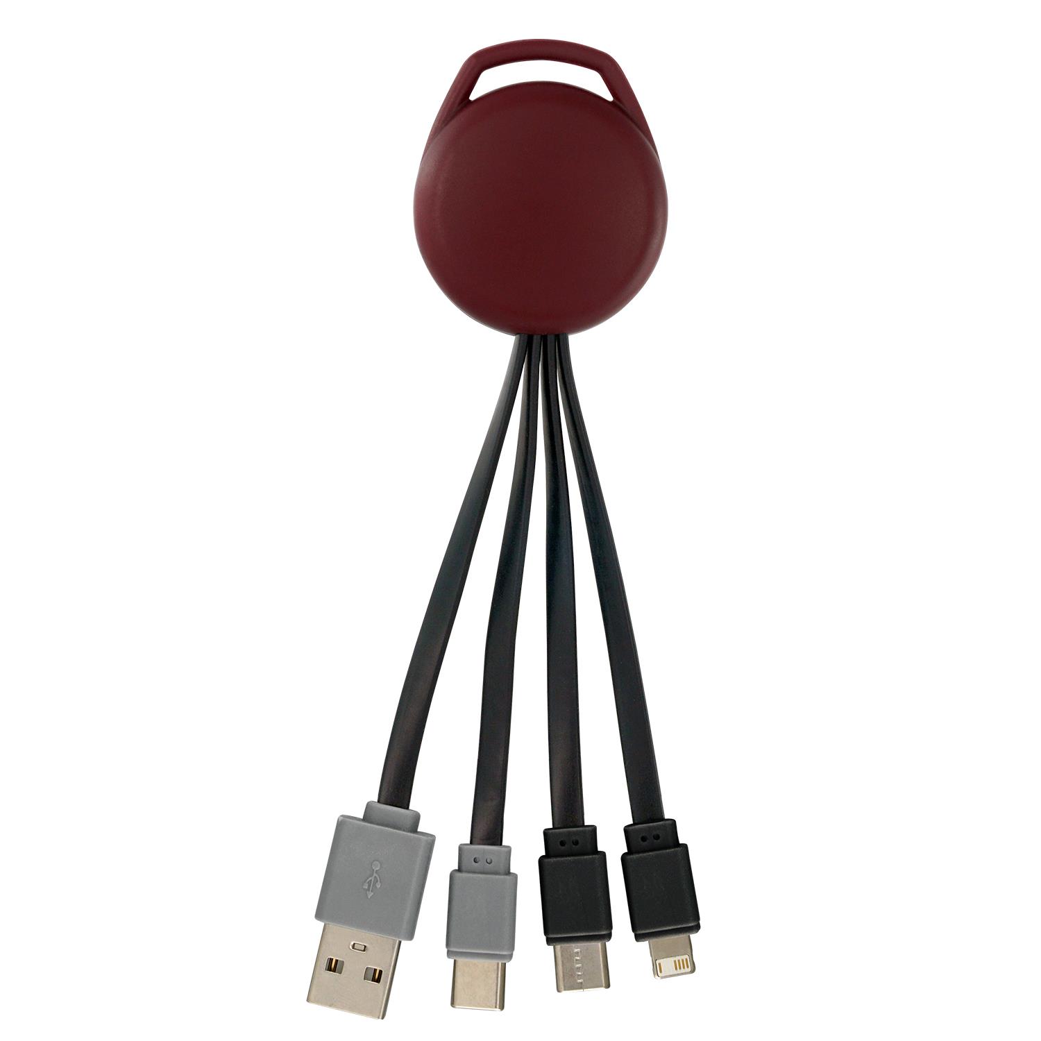 Vivid Dual Input 3-in-1 Charging Cable 1