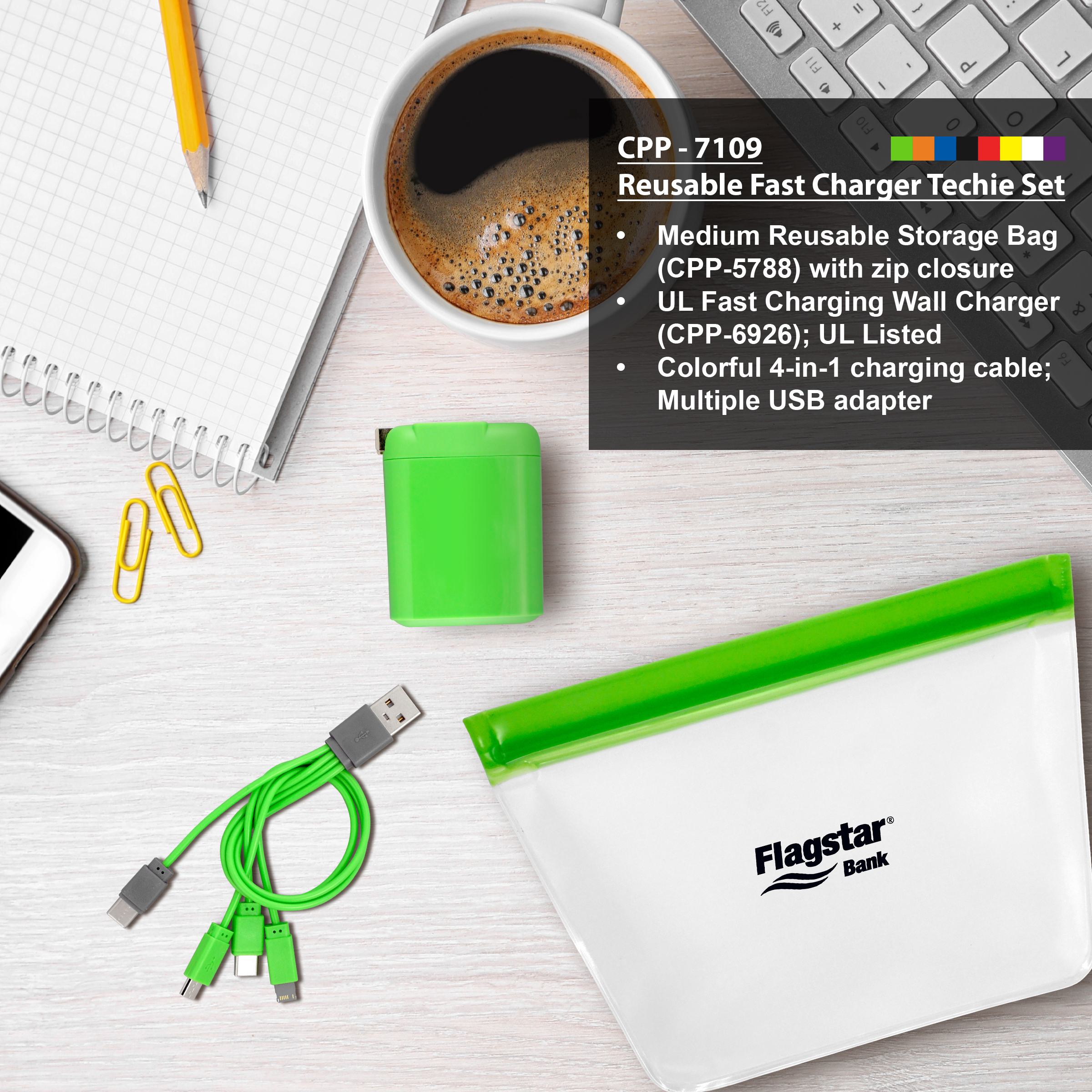 Reusable Fast Charger Techie Set 1