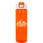 Two Tone Pop Up 24 oz. Colorful Bottle - orange Two Tone Pop Up 24 oz. Colorful Bottle - orange