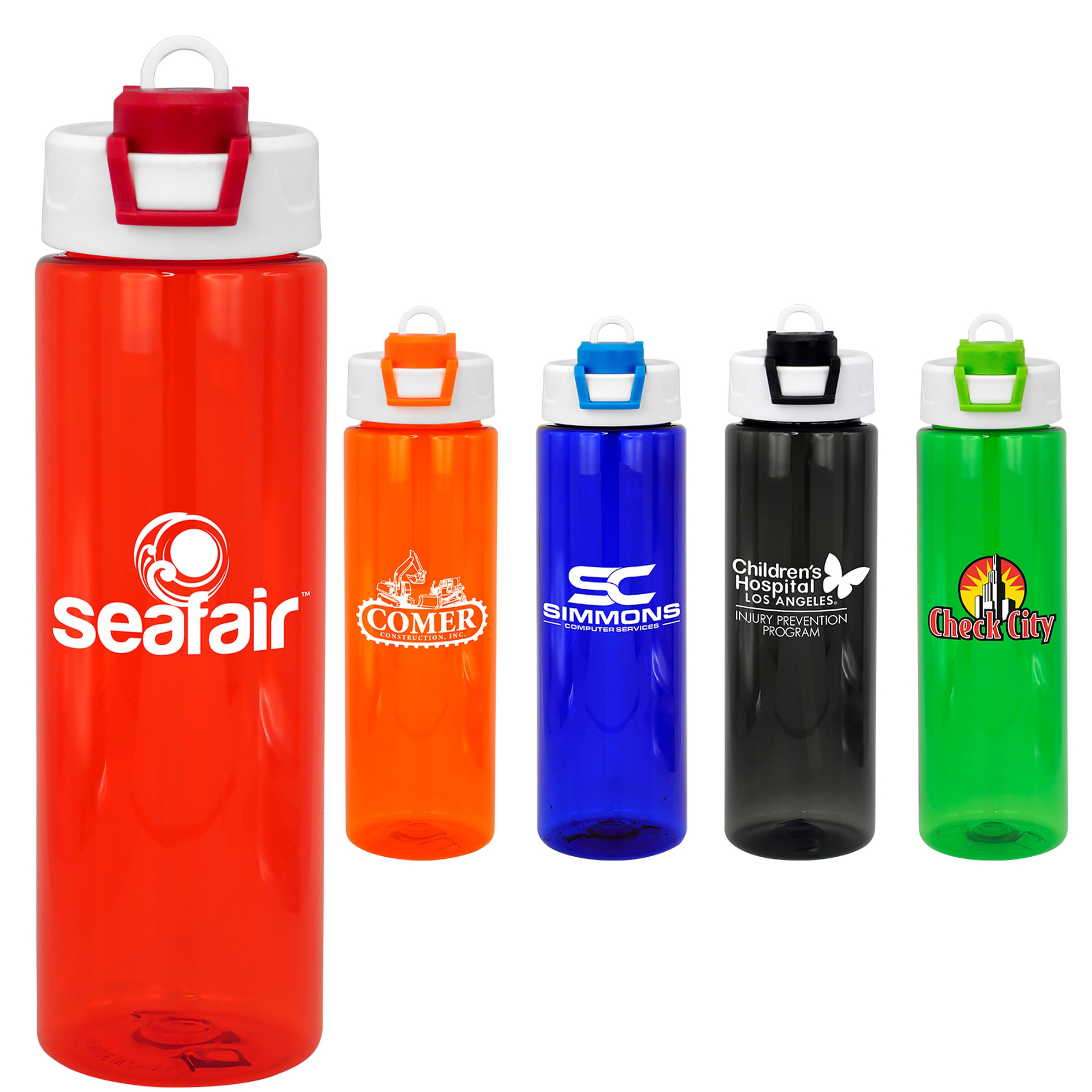 Two Tone Pop Up 24 oz. Colorful Bottle 1