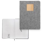 Heathered Recycled Notebook with Bamboo Accent 2 Heathered Recycled Notebook with Bamboo Accent 2