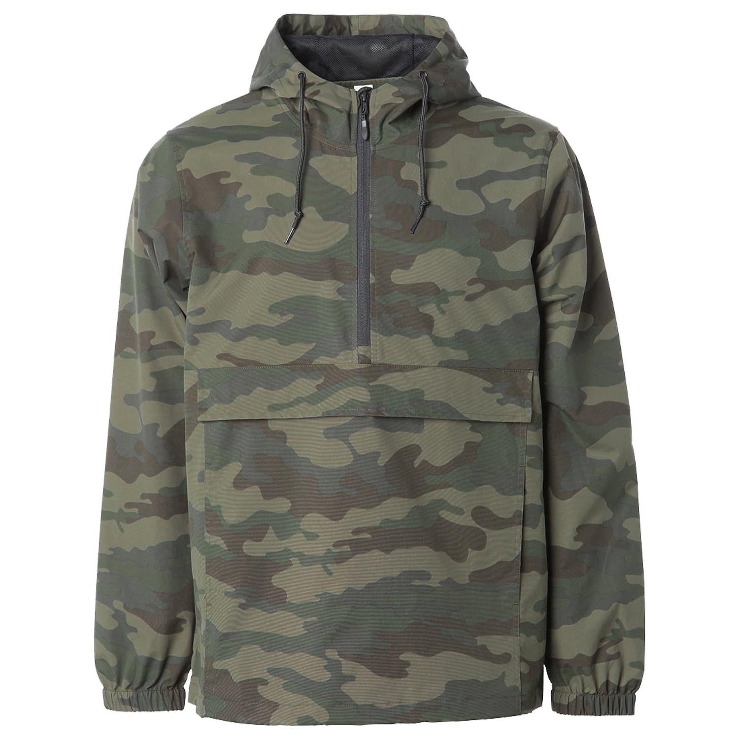 Independent Trading Co.® Water Resistant Windbreaker Anorak Jacket 1