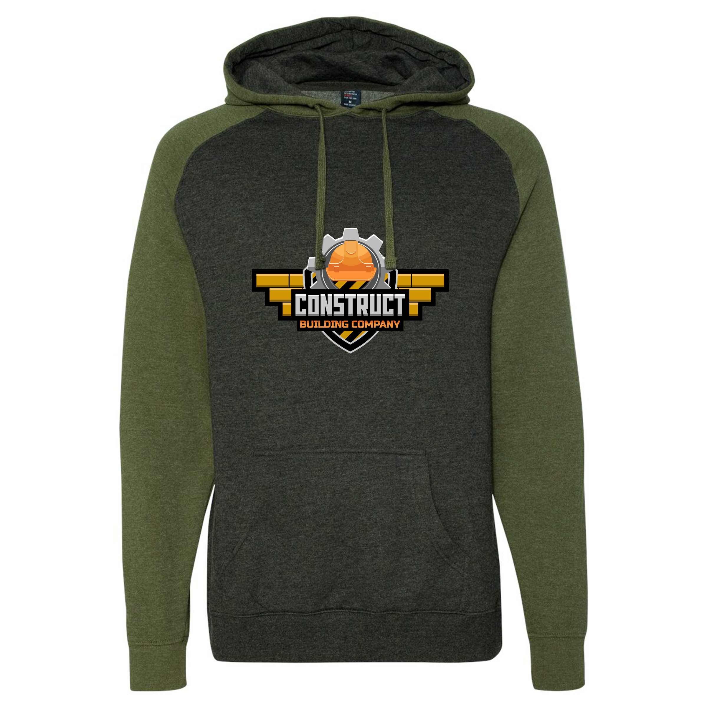 Independent Trading Co. Raglan Hooded Pullover Sweatshirt 1