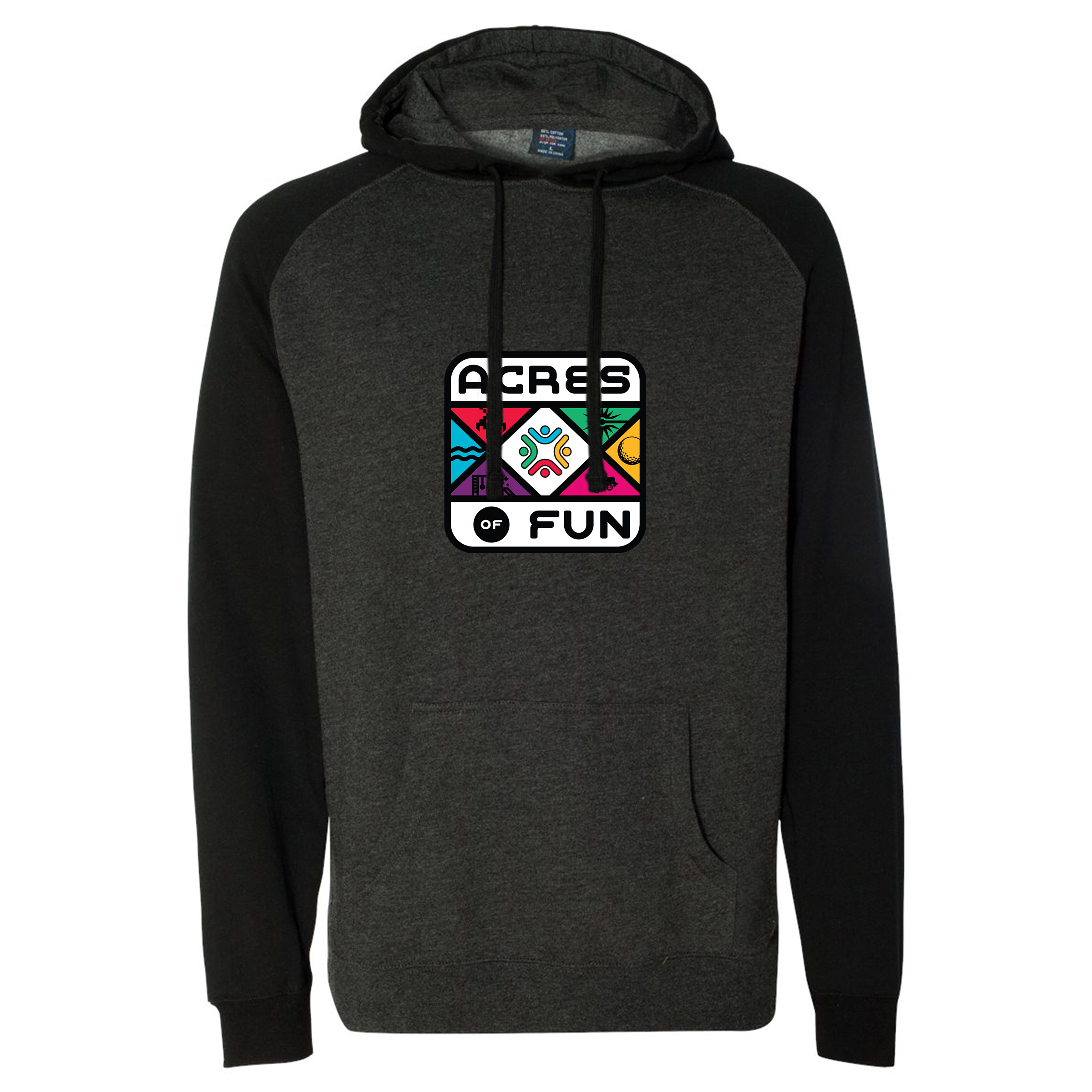 Independent Trading Co. Raglan Hooded Pullover Sweatshirt 1