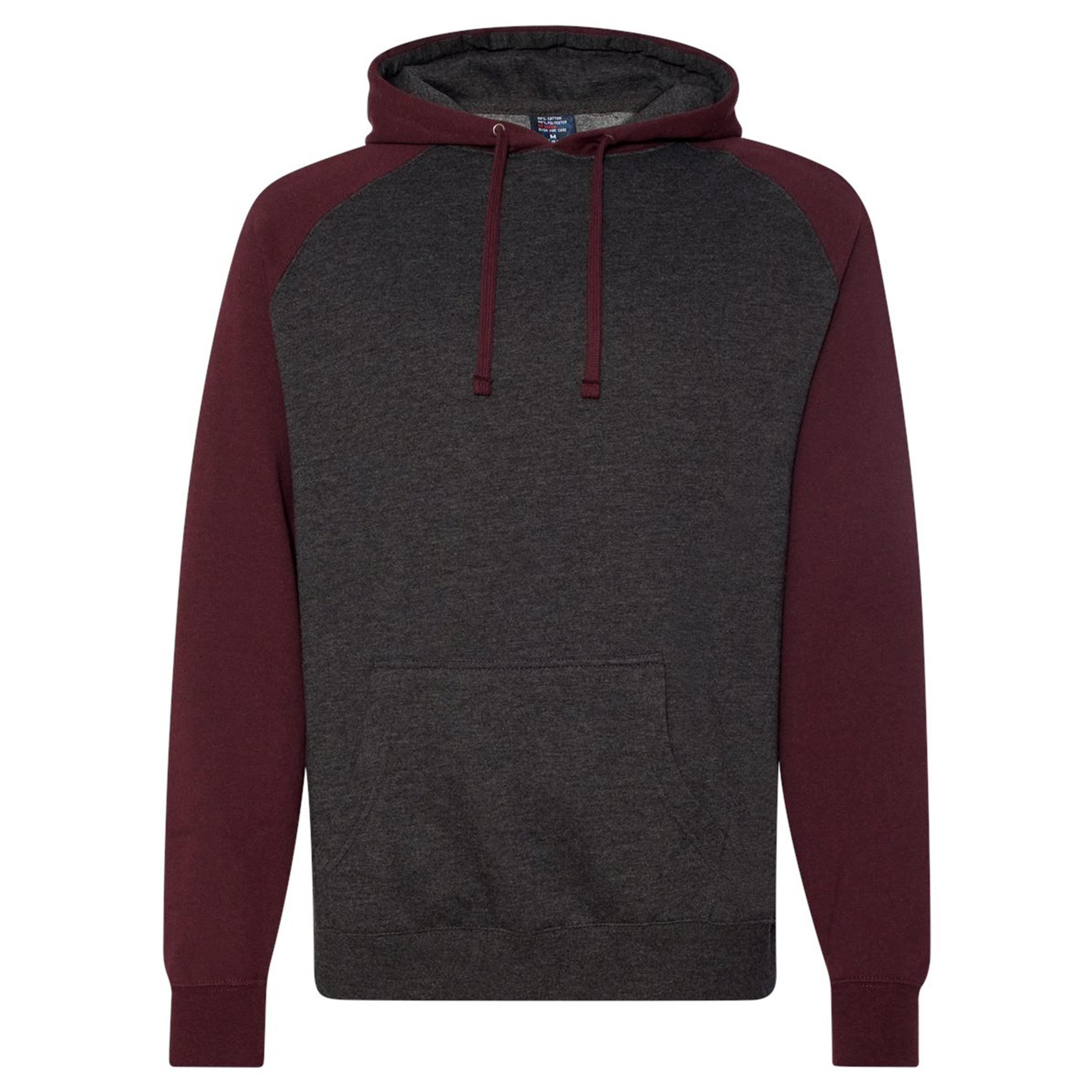 Independent Trading Co. Raglan Hooded Pullover Sweatshirt 1
