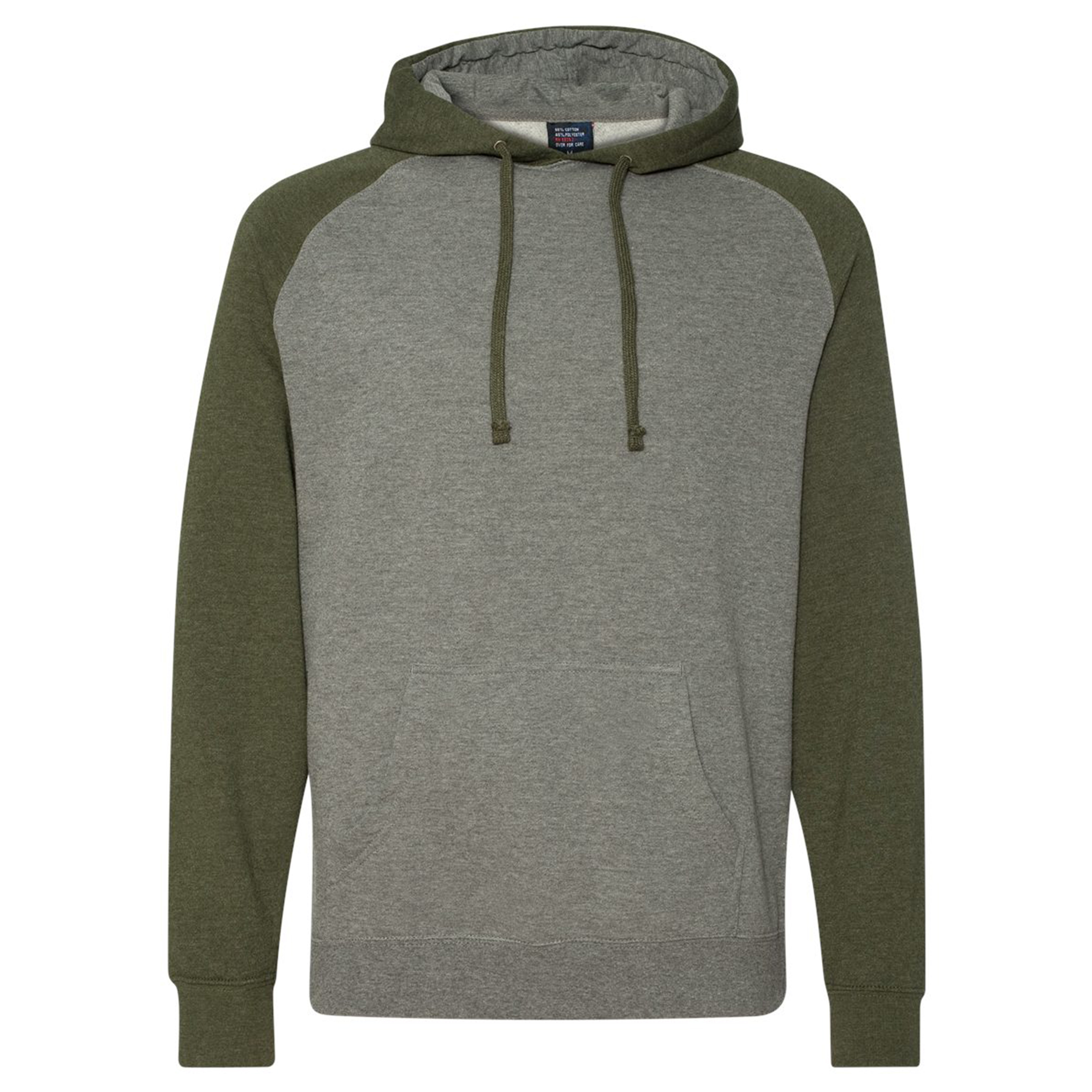 Independent Trading Co. Raglan Hooded Pullover Sweatshirt 1
