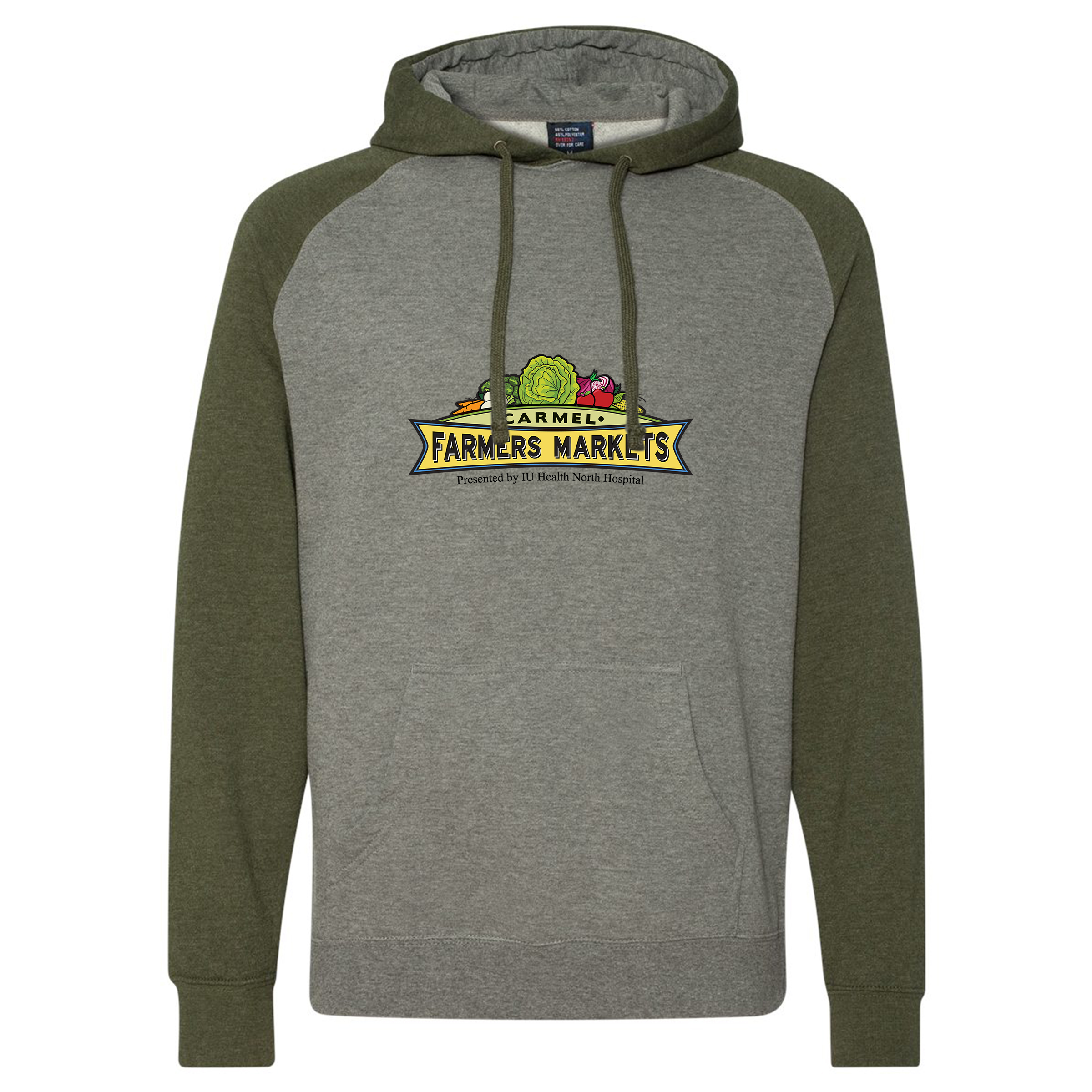 Independent Trading Co. Raglan Hooded Pullover Sweatshirt 1