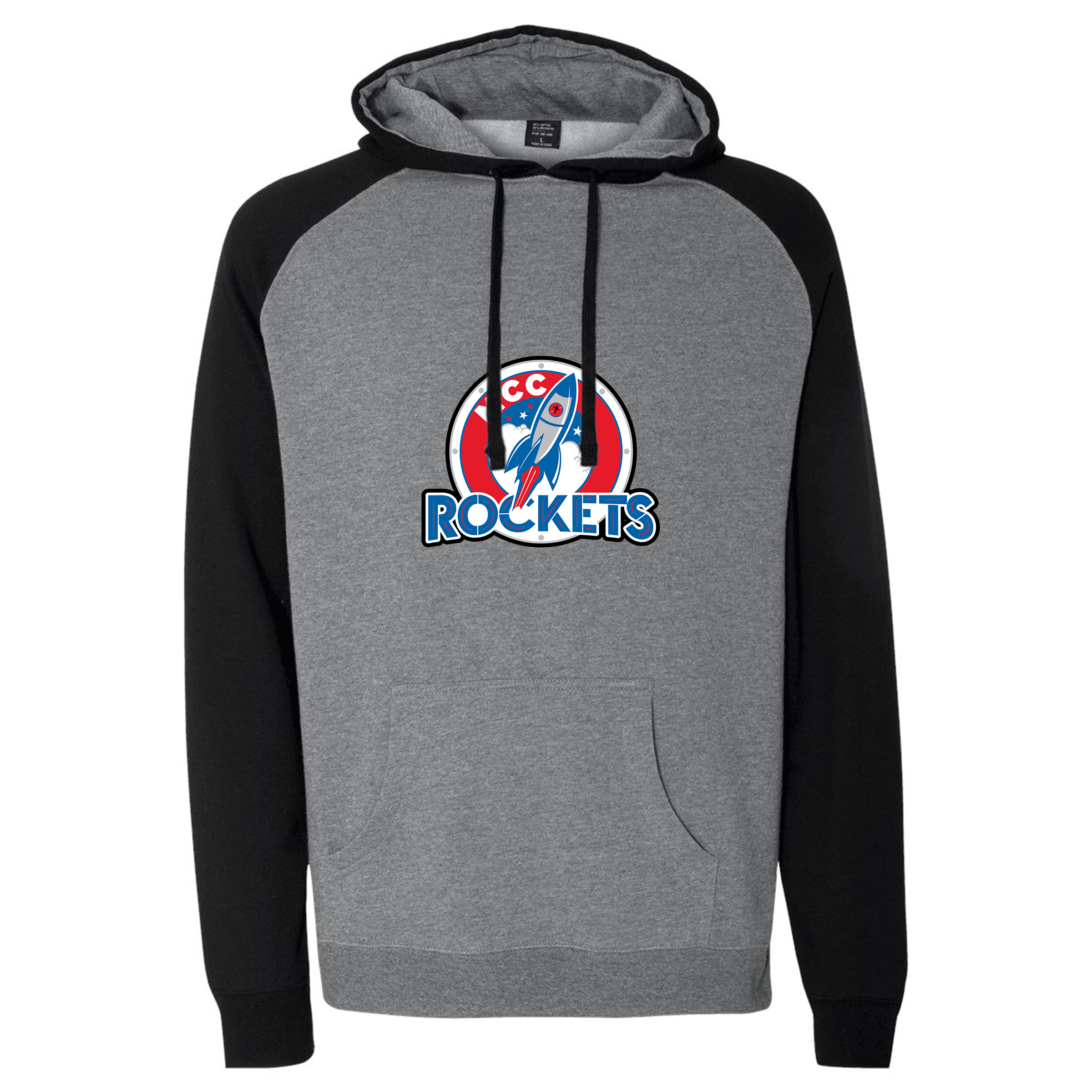 Independent Trading Co. Raglan Hooded Pullover Sweatshirt 1