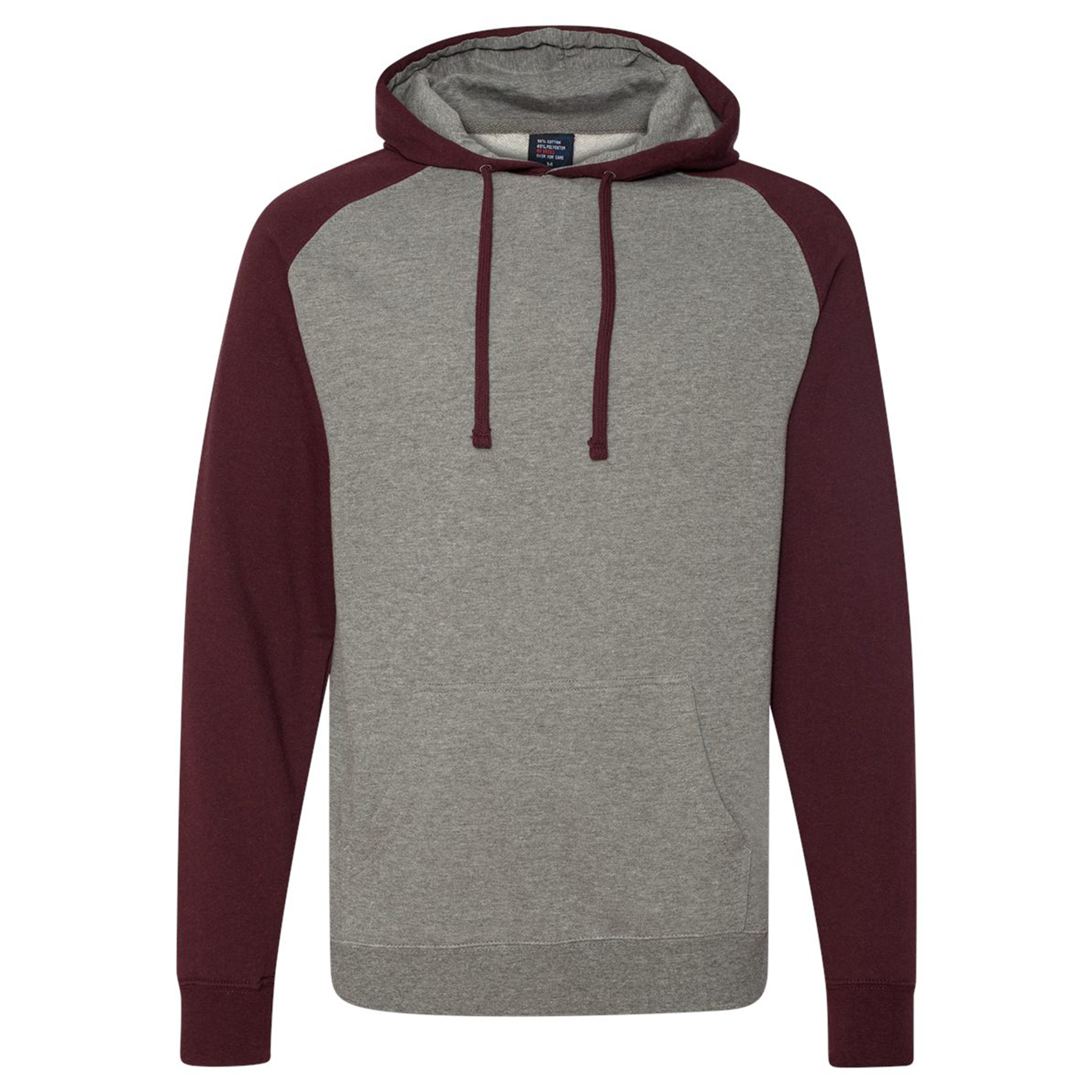 Independent Trading Co. Raglan Hooded Pullover Sweatshirt 1