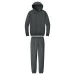 District® Cozy Fleece Set - Heathered Charcoal Gray Blank District® Cozy Fleece Set - Heathered Charcoal Gray Blank