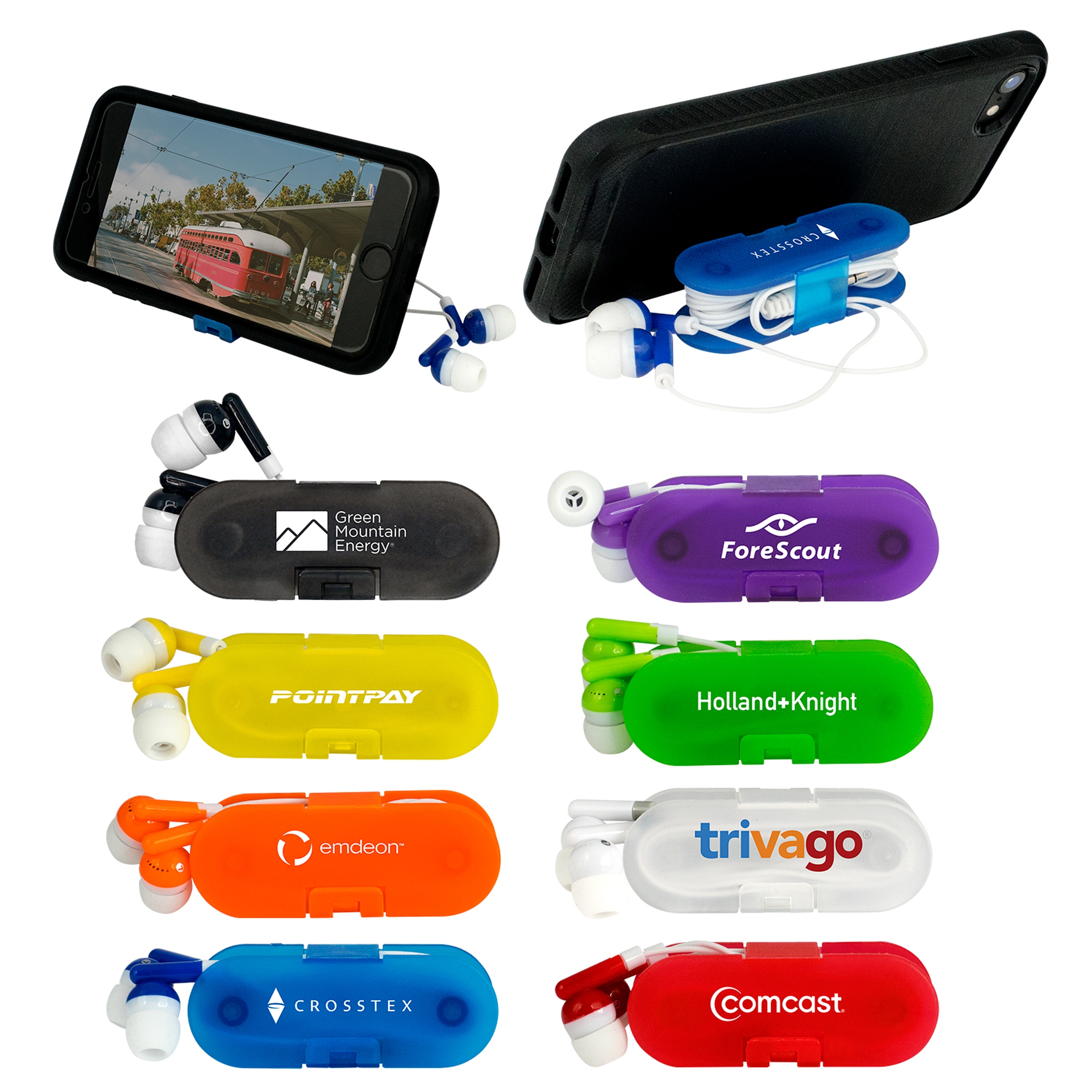 Ear Bud Wrap Phone Stand 1