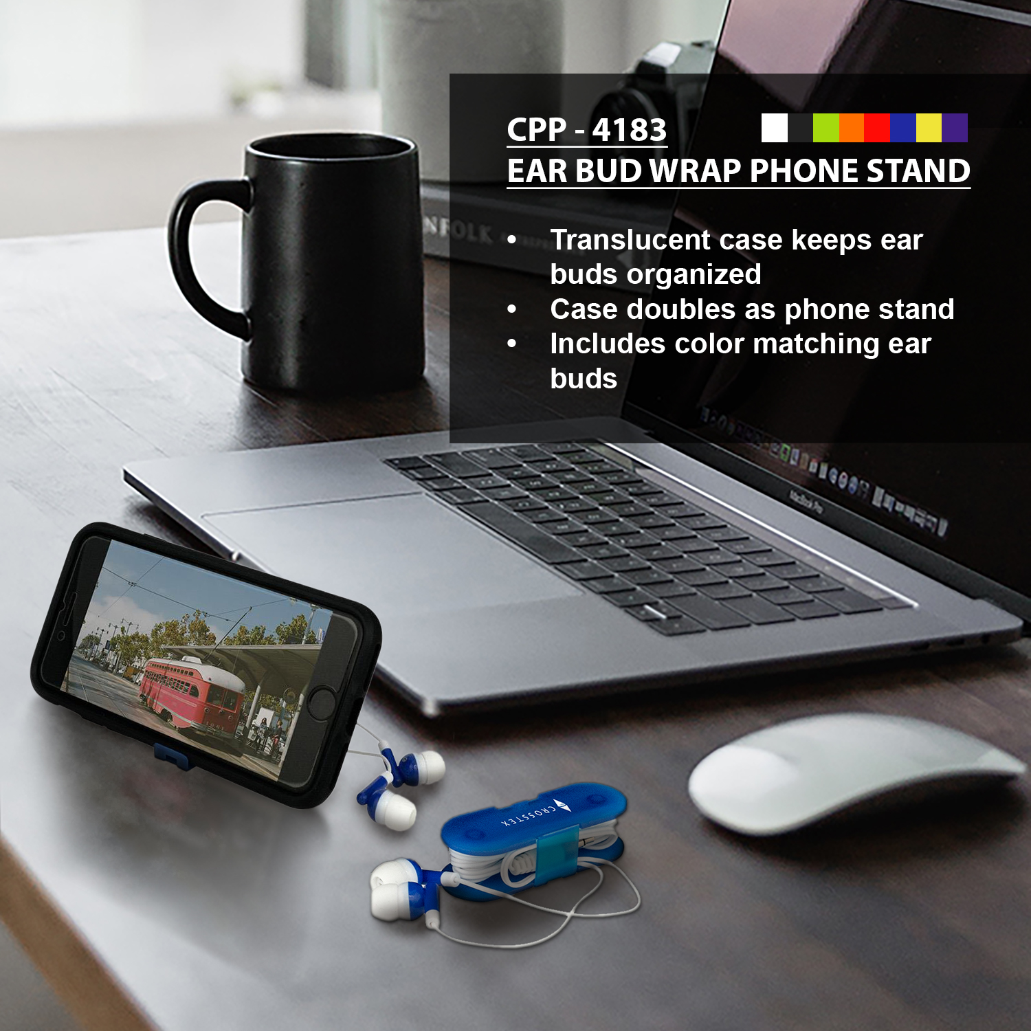 Ear Bud Wrap Phone Stand 1