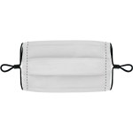 Single Pleat Full Color Fabric Face Mask - Blank Single Pleat Full Color Fabric Face Mask - Blank