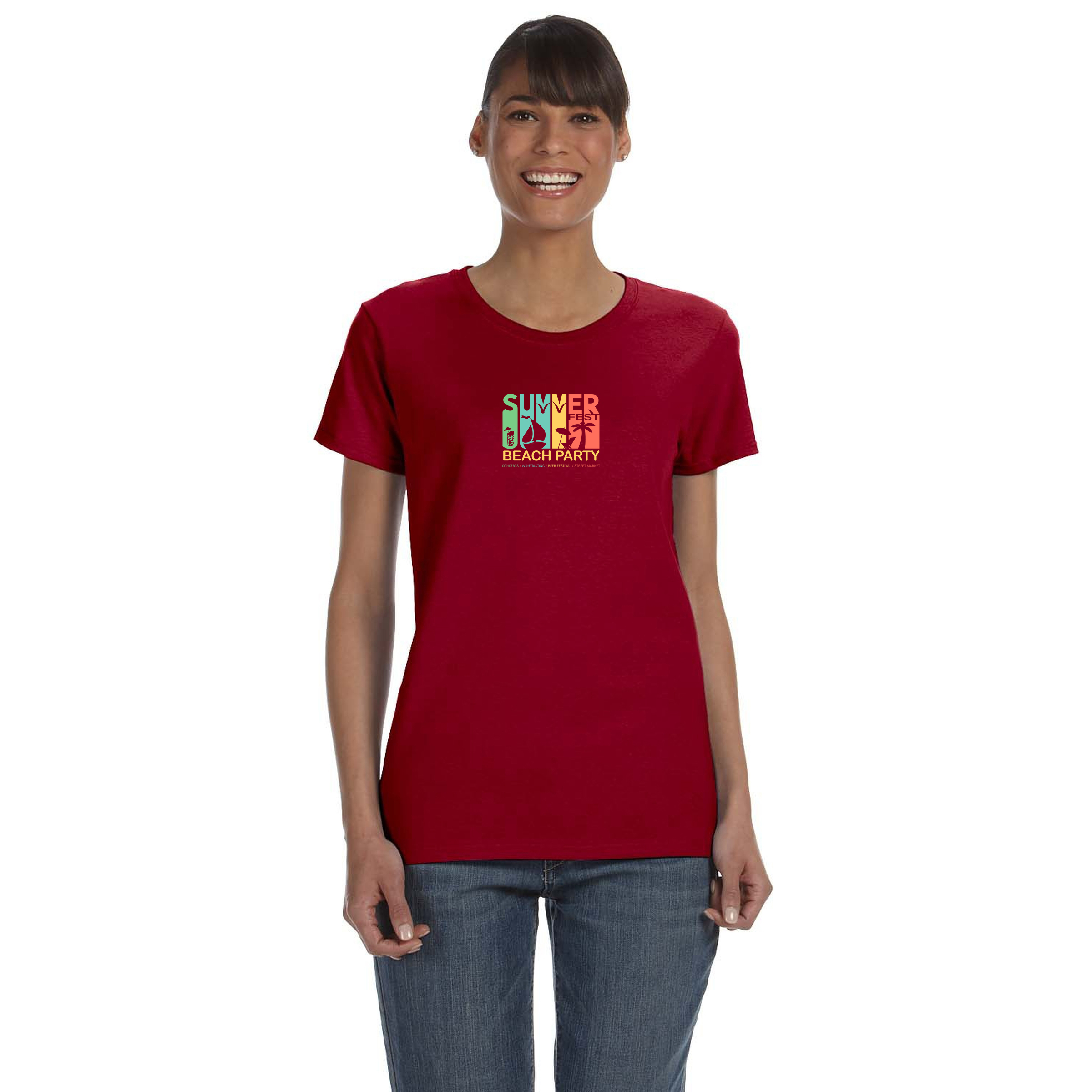 Gildan® Ladies Heavy Cotton™ 100% Cotton T-Shirt 1