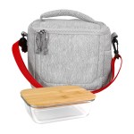 Adventure Cooler Bamboo Lunch Set - red Adventure Cooler Bamboo Lunch Set - red