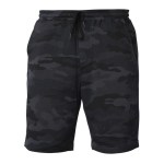 Independent Trading Co.® Mens Midweight Fleece Shorts - Black Camo Independent Trading Co.® Mens Midweight Fleece Shorts - Black Camo