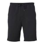 Independent Trading Co.® Mens Midweight Fleece Shorts - Black Independent Trading Co.® Mens Midweight Fleece Shorts - Black