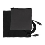 Gray Executive C to C Cable & Cloth Set - Black Gray Executive C to C Cable & Cloth Set - Black