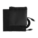 Colorful RPET C to C Cable & Cloth Set - Black Colorful RPET C to C Cable & Cloth Set - Black