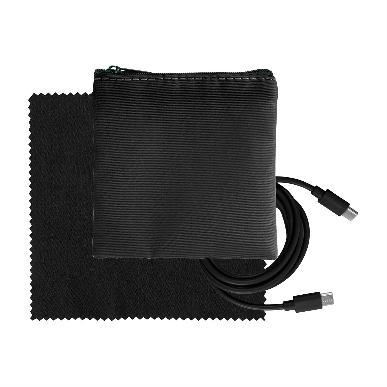 Colorful RPET C to C Cable & Cloth Set 1