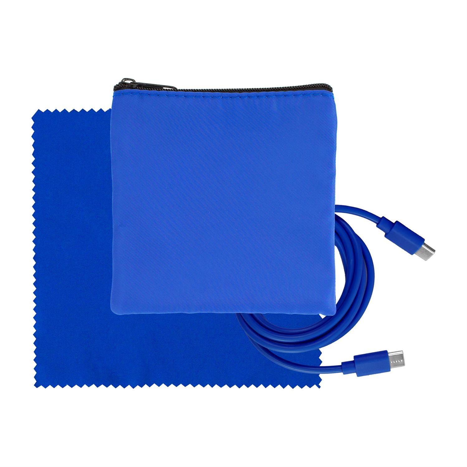 Colorful RPET C to C Cable & Cloth Set 1