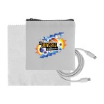 Colorful RPET C to C Cable & Cloth Set - Gray Colorful RPET C to C Cable & Cloth Set - Gray