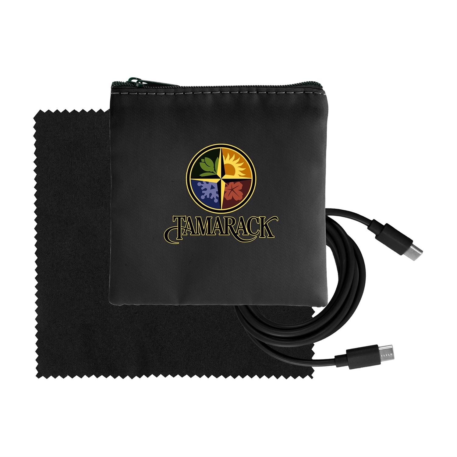 Colorful RPET C to C Cable & Cloth Set 1