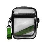 Clear Crossbody Sling Bag - Green Blank Clear Crossbody Sling Bag - Green Blank
