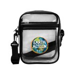 Clear Crossbody Sling Bag - Black Logo Clear Crossbody Sling Bag - Black Logo