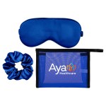 Mesh Satiny Sleep Set - Blue Logo Mesh Satiny Sleep Set - Blue Logo