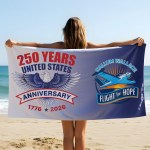 Patriotic Beach Towel - Lifestyle Patriotic Beach Towel - Lifestyle