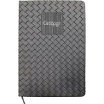 Woven Notebook with Metal Accent - gray Woven Notebook with Metal Accent - gray