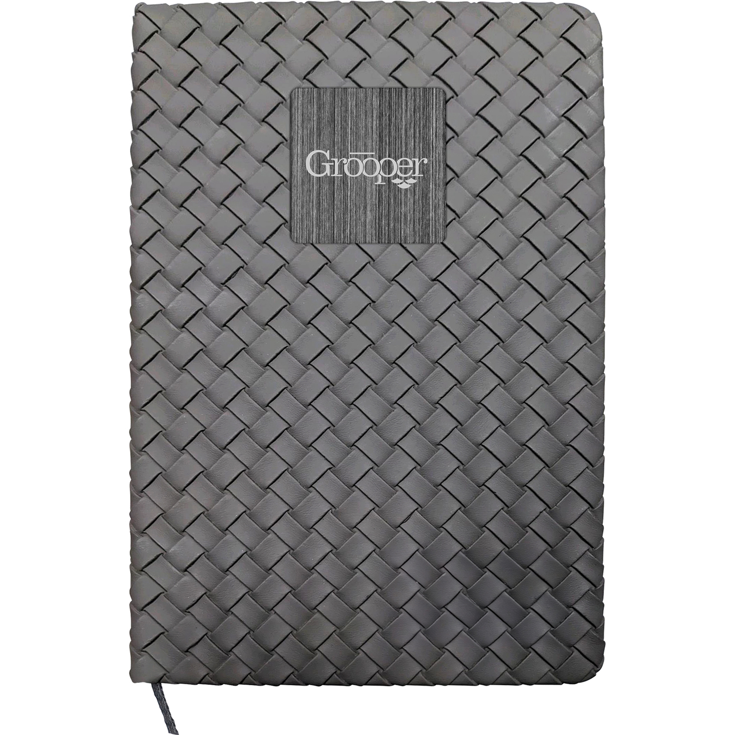 Woven Notebook with Metal Accent 1