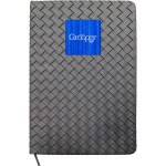Woven Notebook with Metal Accent - blue Woven Notebook with Metal Accent - blue