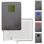 Woven Notebook with Metal Accent 2 Woven Notebook with Metal Accent 2
